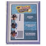 Joe Mauer, Hanley Ramirez, Troy Tulowitzki 2008 Upper Deck Baseball Heroes Triple Relic #192 - MLB Baseball Card