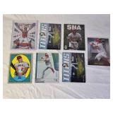 Lot of 7 Mike Trout Baseball Cards Including Refractors and Insert