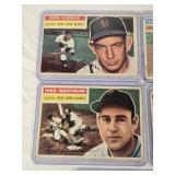 Lot of 5 Vintage Baseball Cards Featuring Harvey Kuenn, Billy Hoeft, Bobby Avila, Don Liddle, and Wes Westrum from 1956 Topps