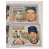 Lot of 5 Vintage Baseball Cards Featuring Harvey Kuenn, Billy Hoeft, Bobby Avila, Don Liddle, and Wes Westrum from 1956 Topps