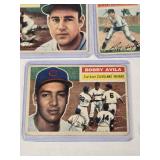 Lot of 5 Vintage Baseball Cards Featuring Harvey Kuenn, Billy Hoeft, Bobby Avila, Don Liddle, and Wes Westrum from 1956 Topps