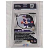 J.J. McCarthy Rookie 2024 Panini Prizm Disco Prizm #400 PSA Graded 8 - Minnesota Vikings Football Card
