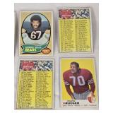 Lot of 16 Vintage Football Cards from the Late 60s Featuring Joe Ferguson, Dave Grayson, and Johnny Roland