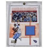 Derrick Henry 2020 Panini Score Freshman Flashbacks Relic #FF-DH - Tennessee Titans Football Card