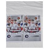 Lot of 2 Unopened Packs of 2021 Topps Baseball Chrome Update Series