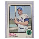 Willie Mays 1973 Topps #305 - New York Mets Vintage Baseball Card