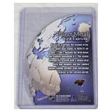 Kirill Kaprizov 2021-22 Skybox Metal Universe Planet Metal Die Cut Foil Relic #PM-8 - Minnesota Wild Hockey Card