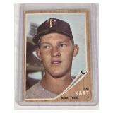 Jim Kaat 1962 Topps #21 - Minnesota Twins Vintage Baseball Card