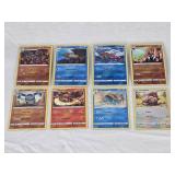 Lot of 8 Holo Pokemon Trading Cards Featuring Arcanine, Barraskewda, Basculegion, Gigalith, Seismitoad, Turtonator, Drednaw, and Greedentnd Greedent Holo