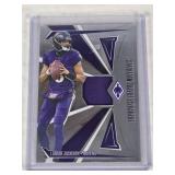 Lamar Jackson 2024 Panini Phoenix Franchise Future Materials Relic #FFM-LJN and Numbered 123/299 - Baltimore Ravens Football Card
