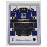 Stephen Curry 2023-24 Panini Select Prizm Blue Cracked Ice #56 - Golden State Warriors Basketball Card