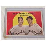 Nellie Fox and Luis Aparicio 1959 Topps #408 - Chicago White Sox Vintage Baseball Card