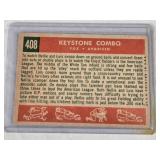 Nellie Fox and Luis Aparicio 1959 Topps #408 - Chicago White Sox Vintage Baseball Card