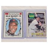 Lot of 2 Willie McCovey Baseball Cards Including 1969 Topps All-Star and 1970 Topps