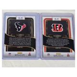 Lot of 2 Football Cards Featuring C.J. Stroud and Joe Burrow Prizm Inserts