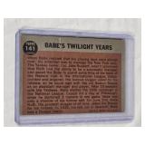 Babe Ruth 1962 Topps Babe Ruth Special Twilight Years #141 - New York Yankees Vintage Baseball Card