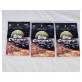 Lot of 3 Unopened Packs of 2021 Topps Chrome Tennis Cards