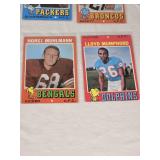 Lot of 22  Vintage 1971 Topps Football Cards Featuring Players Like Mike Lucci, Bobby Bell, and Terry Hanratty