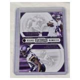 Justin Jefferson Rookie 2020 Panini Contenders Round Numbers #RN-JG - Minnesota Vikings Football Card
