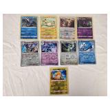 Lot of 9 Pokemon Holo Cards Featuring Raichu, Ceruledge, and Ampharos