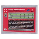 Calvin Johnson Rookie 2007 Topps #2 - Detroit Lions Football Card