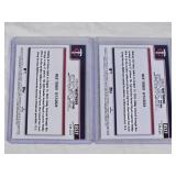 Lot of 2 Zebby Matthews Rookie Debut Baseball Cards Including Foil and Foil SP