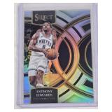 Anthony Edwards 2023-24 Panini Select Silver Holo Prizm #164 - Minnesota Timberwolves Basketball Card