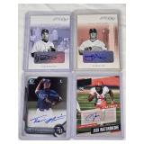 Lot of 4 Autographed Sports Cards Featuring Lance Nix, Josh Imatorbhebhe, Vance Wilson, and Trevor Martin Baseball and Football Cards