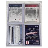 Lot of 4 Autographed Sports Cards Featuring Lance Nix, Josh Imatorbhebhe, Vance Wilson, and Trevor Martin Baseball and Football Cards