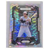 Rod Carew 2024 Panini Prizm Silver Shimmer #58 and Numbered 432/499 - Minnesota Twins Baseball Card