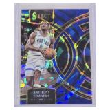 Anthony Edwards 2023-24 Panini Select Blue Cracked Ice Premier #164 - Minnesota Timberwolves Basketball Card