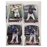 Lot of 14 Minnesota Twins Baseball Cards Rookies and Prospects Featuring Dashawn Keirsey, Andrew Morris, and Bryan Acuna