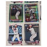 Lot of 14 Minnesota Twins Baseball Cards Rookies and Prospects Featuring Dashawn Keirsey, Andrew Morris, and Bryan Acuna
