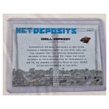 Kirill Kaprizov Rookie 2020-21 Skybox Metal Universe Net Deposits Insert ND-1 - Minnesota Wild Hockey Card