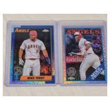 Lot of 2 Mike Trout Topps Chrome Mojo Baseball Cards