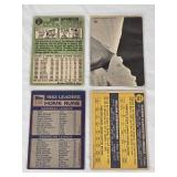 Lot of 4 Vintage Baseball Cards Featuring Luis Aparicio, Rod Carew, Jim Rice, Mike Schmidt