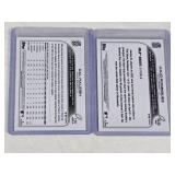 Lot of 2 Rookie Baseball Cards Featuring Cal Raleigh and Julio Rodriguez