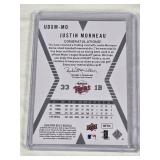 Justin Morneau 2008 Upper Deck X Game Used Relic!! #MO - Minnesota Twins Baseball Card