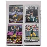Lot of Green Bay Packers Football Cards Featuring Jordan Love, Christian Watson, Matthew Golden Rookie, Brett Farve and Others with Inserts