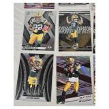 Lot of Green Bay Packers Football Cards Featuring Jordan Love, Christian Watson, Matthew Golden Rookie, Brett Farve and Others with Inserts