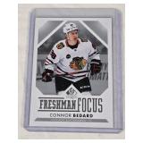 Connor Bedard Rookie 2023-24 SP Authentic Freshman Focus #FF-1 - Chicago Blackhawks Hockey Card