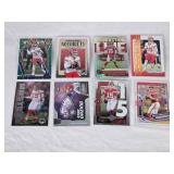 Lot of 8 Patrick Mahomes II Football Cards Including Notoriety and Will to Win