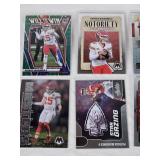 Lot of 8 Patrick Mahomes II Football Cards Including Notoriety and Will to Win