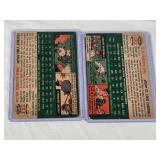 Lot of 2 Vintage 1954 Topps Baseball Cards Featuring Bill Renna and Ellis Deal - Philadelphia Athletics and St. Louis Cardinals.