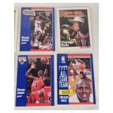 Lot of 12 Michael Jordan Basketball Cards including Fleer and NBA Hoops with All-Star and Champions Themes