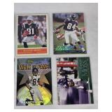 Lot of 12 Randy Moss Football Cards Including Topps and Donruss with Various Teams and Special Features