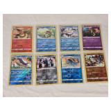 Lot of 8 Holo Pokemon Cards Including Flareon, Politoed, and Metagross