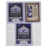 Lot of 3 Josh Allen Mosaic Reactive Football Cards - Buffalo Bills