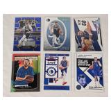 Lot of 6 Luka Doncic Basketball Cards including Panini Select, Chronicles, and Goodwin Champions