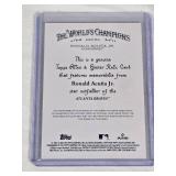 Ronald Acuna Jr. 2025 Topps Allen & Ginter Memorabilia Relic #AGR-RA - Atlanta Braves Baseball Card